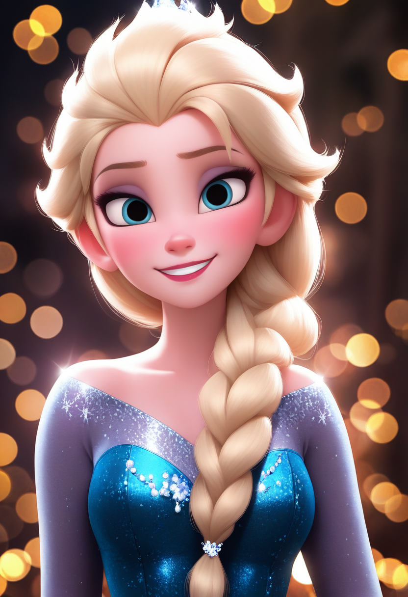 masterpiece, best quality, absurdes,  professional, 4k, highly detailed, 1girl, solo,
.35mm photograph, film, bokeh, cinematic photo casual,
<lora:All Disney Princess from Ralph Breaks the Internet (NoobAI):0.9>
Princess Elsa, blonde,
mature female, smile,
blurry background, detailed background,
<lora:Detailer_NoobAI_Incrs_v1:0.4> detailed,