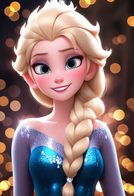 masterpiece, best quality, absurdes,  professional, 4k, highly detailed, 1girl, solo,
.35mm photograph, film, bokeh, cinematic photo casual,
<lora:All Disney Princess from Ralph Breaks the Internet (NoobAI):0.9>
Princess Elsa, blonde,
mature female, smile,
blurry background, detailed background,
<lora:Detailer_NoobAI_Incrs_v1:0.4> detailed,