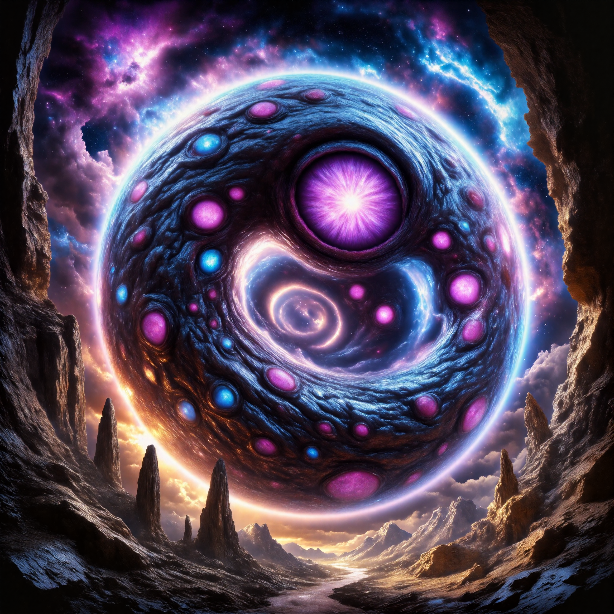 highly detailed, intricate, detailed background, famous artwork inspired by (anne stokes:1.3) and (cliff nielsen:1.1), (dramatic scene:1.4), (fractal art:0.6), dark fantasy style, dynamic angle, in the twilight hours on planet "biggum ii" a (fantastical creature known as "spindly plerkscruffler":1.2) with its derpsurilized (shimmering scales:1.4) roams the colorful jagged rock formations thumbling the (surreal looking swamps:1.2), this (esoteric creature:1.4) blends almost seamlessly with the surreal orbshnodder, golden ratio, trippy lalaland, aidmamj6.1,  
<lora:style-trippy_lalaland-flux-by_ethanar:0.96>
<lora:midjourney_61-v0.4-flux-by_aidma:0.68> 
<lora:image_enhancer-flux-by_dever:1.0>