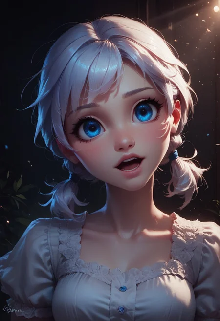 score_9, score_8_up, score_7_up, 1girl, cute, short pigtails, head tilt, open mouth, cute, blue eyes, 
highly detailed, intricate, zzCitronCAT, dynamic lighting,