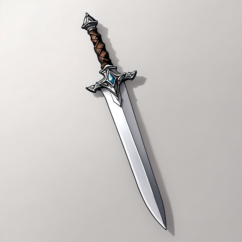 a dagger,
white background, simple background, detailed anime style,game icon, 
<lora:anime_game_icon:1>