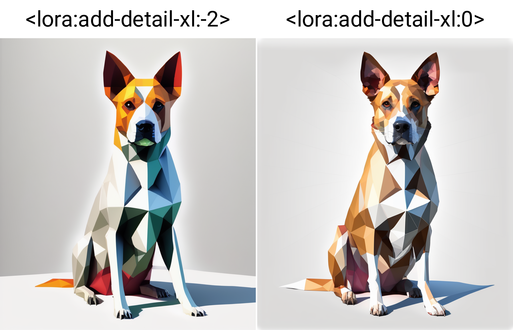dog, low poly, white background, <lora:add-detail-xl:-2>