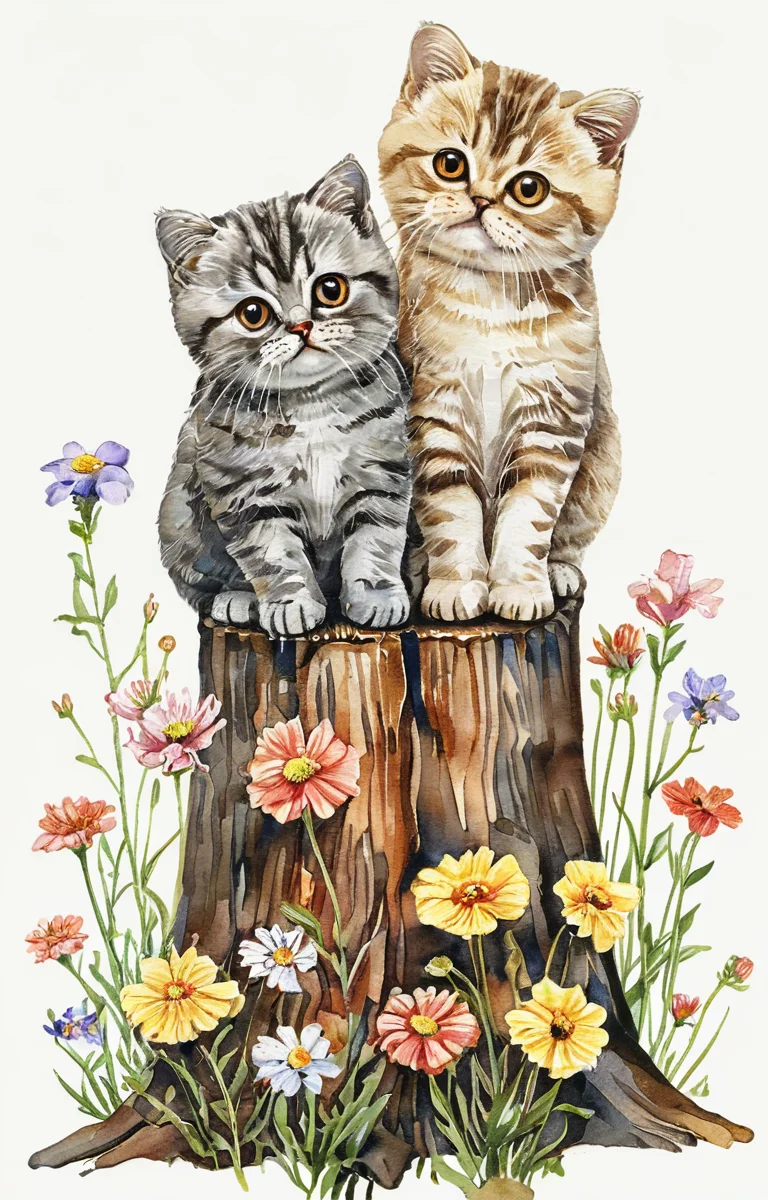 masterpiece,best quality,<lora:tbh31-sdxl:0.9>,illustration,cat animals