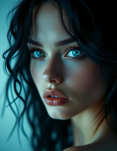 bonex lilith a beautiful natural feminine face, blue eye in bone city <lora:ral-ertmsphr_flux:1> ral-ertmsphr