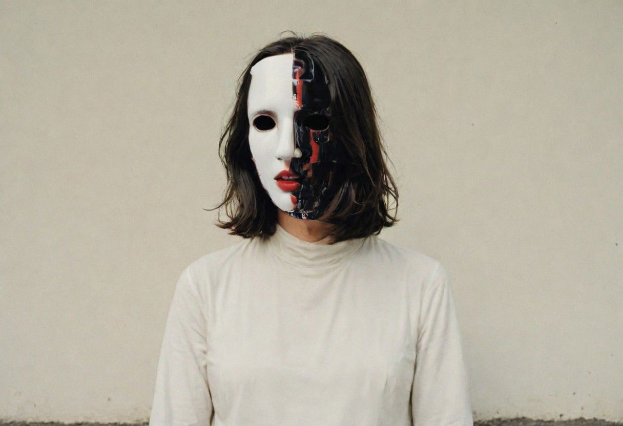 My head is slicing into enigmatic sections, and my primary symptom is that I have no face, but I must see