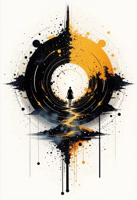 Now I have no regrets, I have no regrets from birth, you have no regrets, I also have no regrets, why ask my mind? In the end, there is no regret, heaven and earth have no joy, life and death have no regrets, without regret ask my mind, ask my mind there is no regret.
ink painting, ink art, splash, traditional media, classic painting, gritty olorful, scenery, very aesthetic,
epic, majestic, fantasy art, dreamy, perspective, moody, magical,
intricate details, highly detailed, ultra-detailed, absurdres, beautiful, painterly, detailed, textural, artistic, vivid, vibrant,
aidmamj6.1, aidmainkstyle