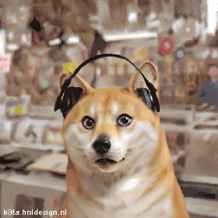 score_9, score_8_up, score_7_up, score_6_up, score_5_up, recstorgif, web address, gif artifacts, pixelated, lowres, meme BREAK
blurry background BREAK
solo, portrait, black headphones, (kabosu), shiba-inu, stare, looking at viewer
<lora:record_store_cats_e10:.8> <lora:MEME_Doge-PONY:1>