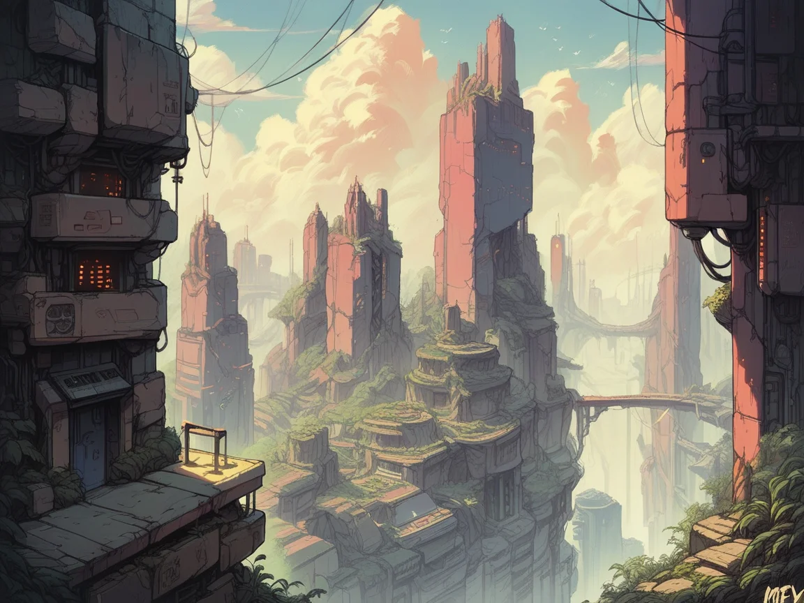 score_9, score_8_up, score_7_up, score_6_up, score_5_up, score_4_up,   <lora:m1ntfl4v0rXLP:0.9> m1ntfl4v0r, city, science fiction,