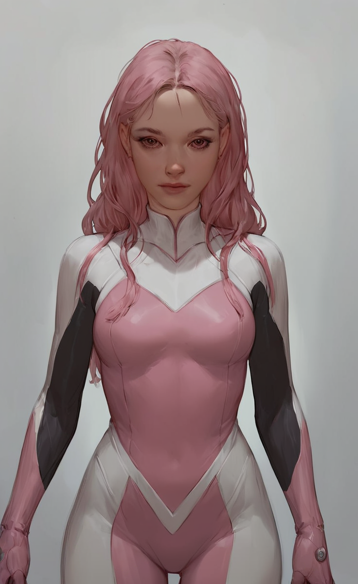 score_9, score_8_up, score_7_up, score_6_up, score_5_up, score_4_up  <lora:Parrot:.7> 1 girl, 
 , looking at viewer , front body,   <lora:hand 4:.7>, superhero suit,sexy, long hair, pink, cool, tech, tactical,