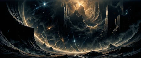 when the master shakes the heavens,
when the luminaries hide,
we call upon the absolute,
tainted skies,
when the wind repeats the motion,
and the raging sea abides,
we gaze upon the shadows,
in a tainted sky, james webb space telescope, nebula, <lora:james_webb_space_telescope-flux-by_motimalu:0.28> <lora:style-veil_of_darkness-flux-by_donmischo:0.2> <lora:style-dark_landscapes-flux-by_andreac75:0.84> <lora:style-fantastic_landscapes-flux-by_artifyai:0.88> <lora:image_enhancer-flux-by_dever:0.6>