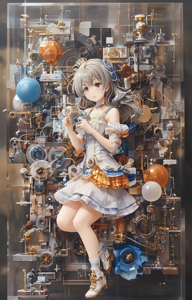 masterpiece,best quality,<lora:tbh244-sdxl:0.9>,illustration,style of Exploded assembly
 portrait of idolmaster cinderella girls,
