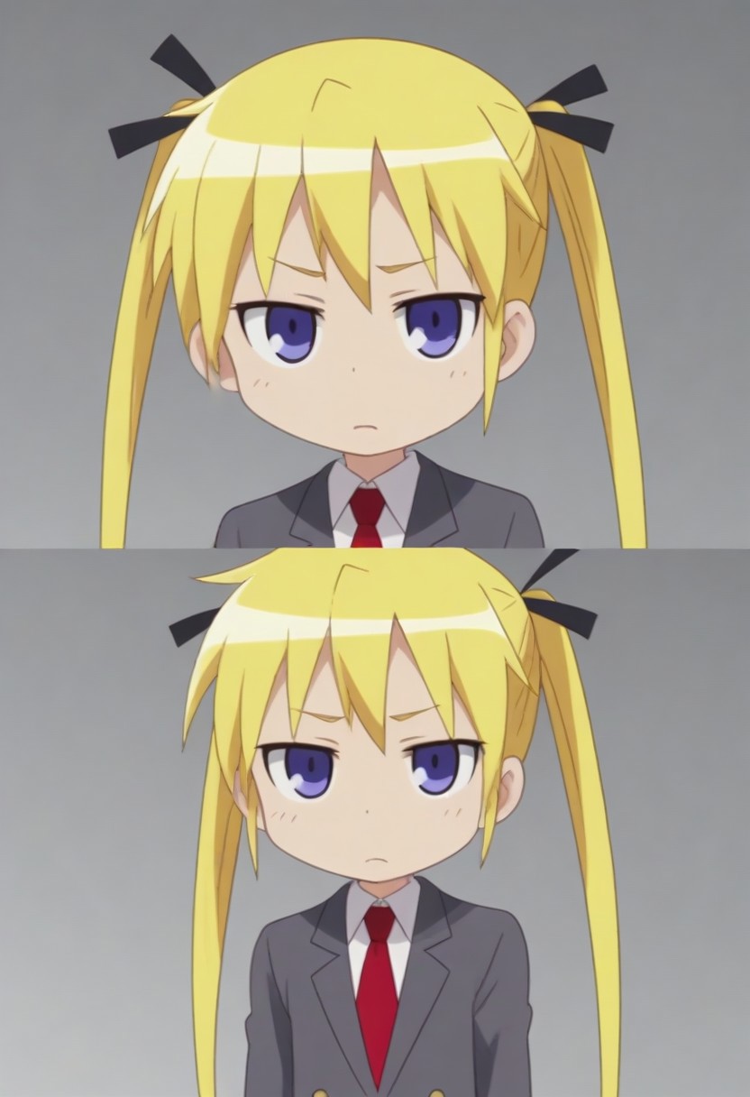 source_anime, anime screencap, source_anime, auratheguillotine, anime screencap, masterpiece, source_anime, shiny skin,,,,,,,sonyakmb, blonde hair, long hair, twintails, hair ribbon, purple eyes,, school uniform,