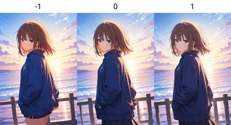 masterpiece, best quality, absurdres, safe
1girl, sunset, outdoors, ocean, looking back
<lora:il_saturation_slider_d1:-1>