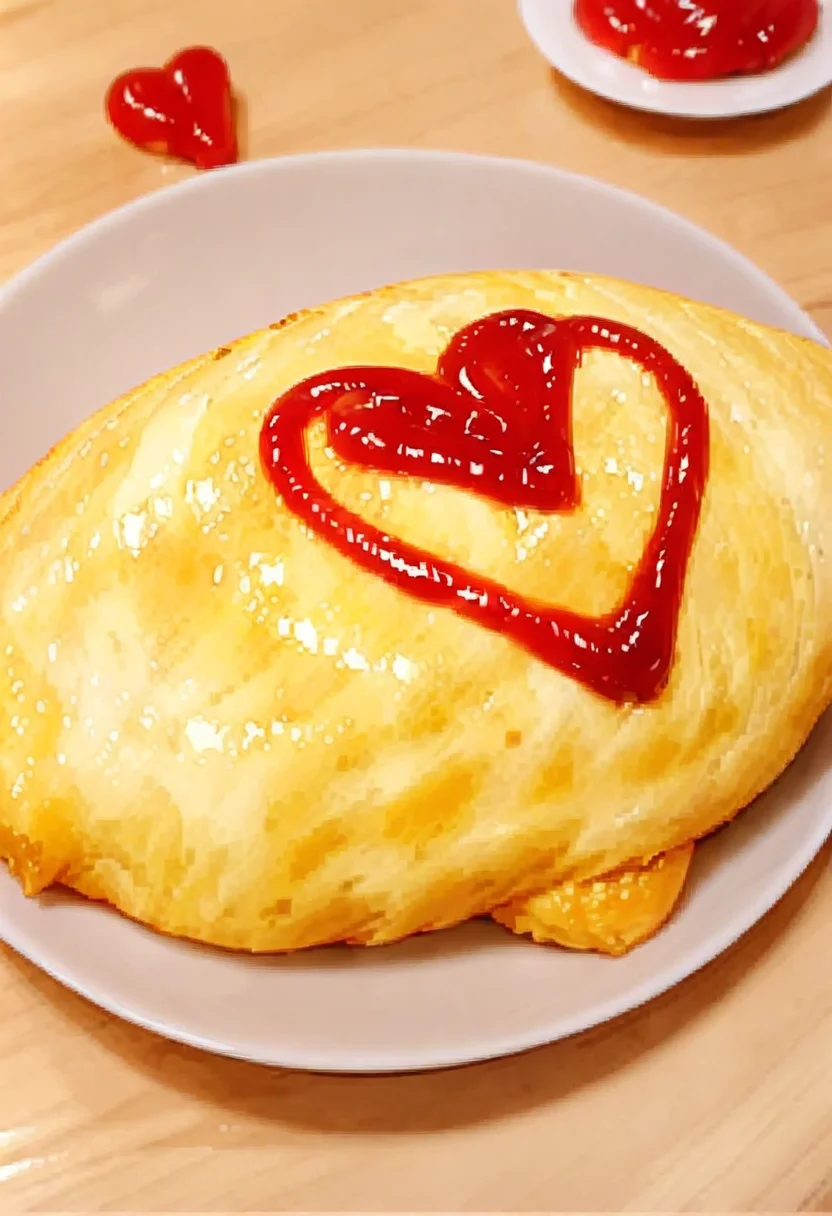 masterpiece, best quality, very aesthetic, absurdres,
omurice_heart, food, food focus, heart, plate, still life, ketchup
 <lora:omurice_heart_SDXL_V1:1>