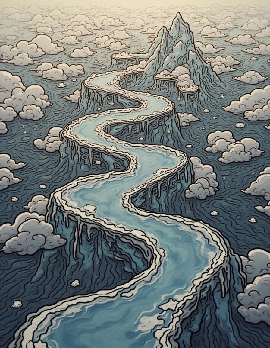 text "nothing partially liquid", unprecedented shapes, rampant flows