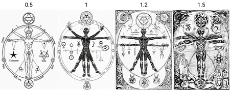0ccult drawing of a human figure in a circle with symbols around it, powerful and evocative symbol of the human condition, The circle represents the universe, vast and eternal, symbols around the circle representing the law of nature, the senses, consciousness, illumination, and discernment, symbol of wholeness and unity, a diagram, symbolism, demonic sigils, venus planet symbol, detailed scientific diagram, pentacle, <lora:0ccult_works_of_Art_SDXL:0.5>