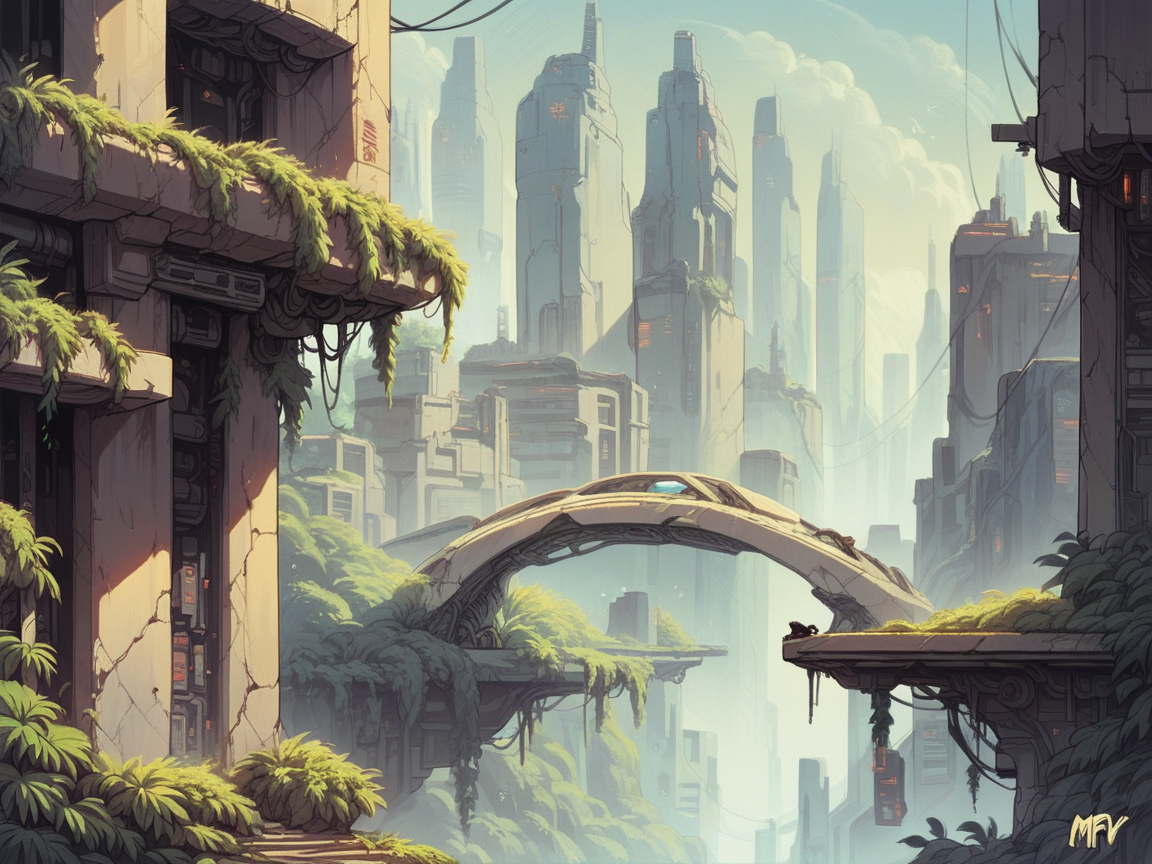 score_9, score_8_up, score_7_up, score_6_up, score_5_up, score_4_up,   <lora:m1ntfl4v0rXLP:0.9> m1ntfl4v0r, city, science fiction,