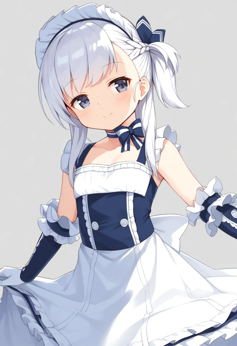 <lora:little_bel_XL_pony_bf16_v1:1>little bel \(azur lane\), 1girl, maid, BREAK score_9, score_8_up, score_7_up, BREAK source_anime, best quality, masterpiece, uncensored,<lora:sdxl_lightning_4step_lora:1>(clear eyes:1.2),zPDXLpg,rating_explicit,(4 finger:0.5),