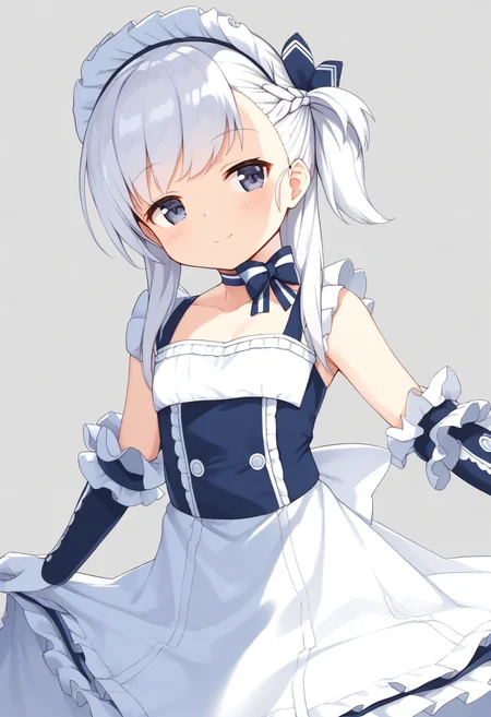 <lora:little_bel_XL_pony_bf16_v1:1>little bel \(azur lane\), 1girl, maid, BREAK score_9, score_8_up, score_7_up, BREAK source_anime, best quality, masterpiece, uncensored,<lora:sdxl_lightning_4step_lora:1>(clear eyes:1.2),zPDXLpg,rating_explicit,(4 finger:0.5),