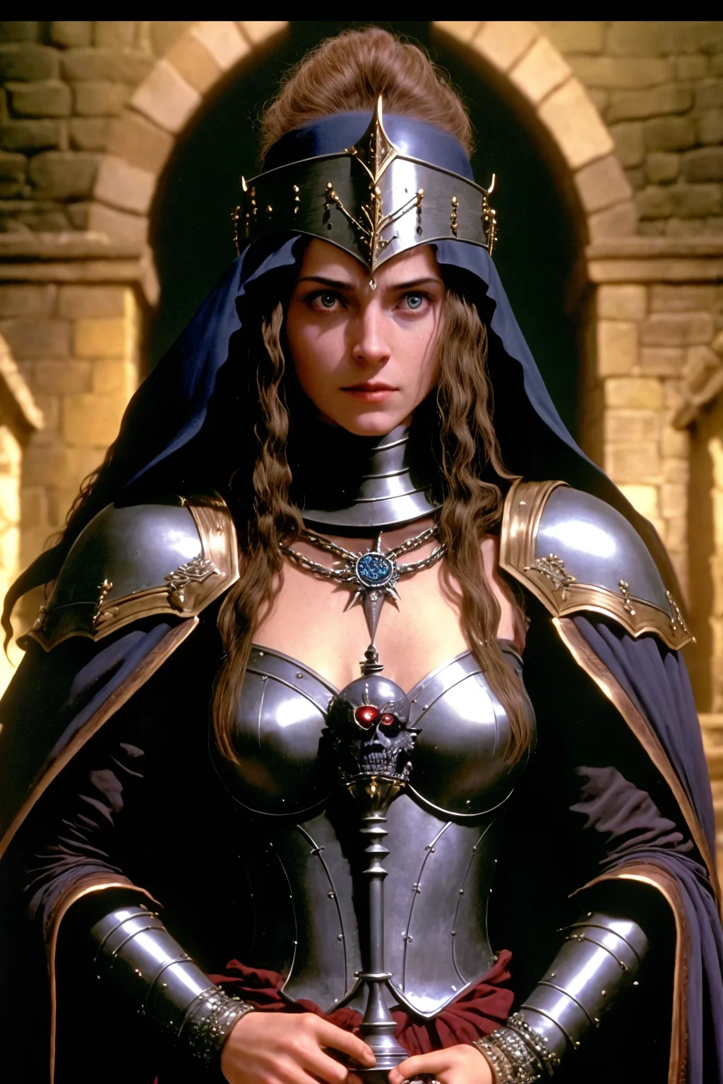 black knight in castle dungeon skeletons chains movie set
(award winning:1.2) (analog film:1.3) (movie) (photorealistic) (detailed) (intricate) (screencap) (cinematic lighting) (sharp focus) (80sDarkFantasySD15b:1.0)