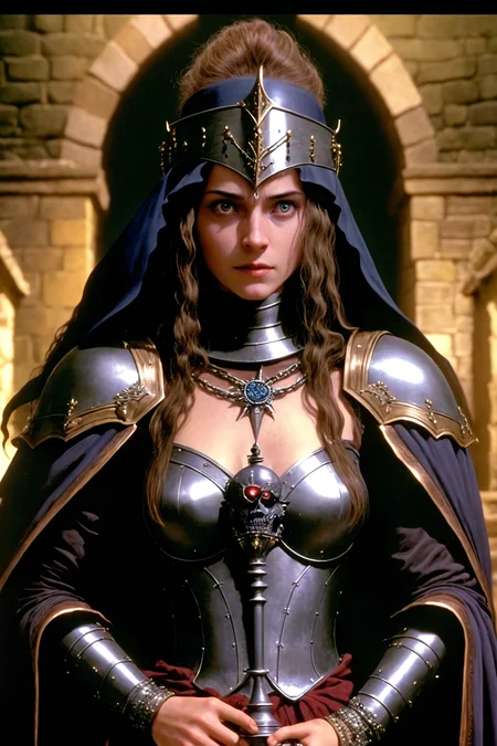 black knight in castle dungeon skeletons chains movie set
(award winning:1.2) (analog film:1.3) (movie) (photorealistic) (detailed) (intricate) (screencap) (cinematic lighting) (sharp focus) (80sDarkFantasySD15b:1.0)