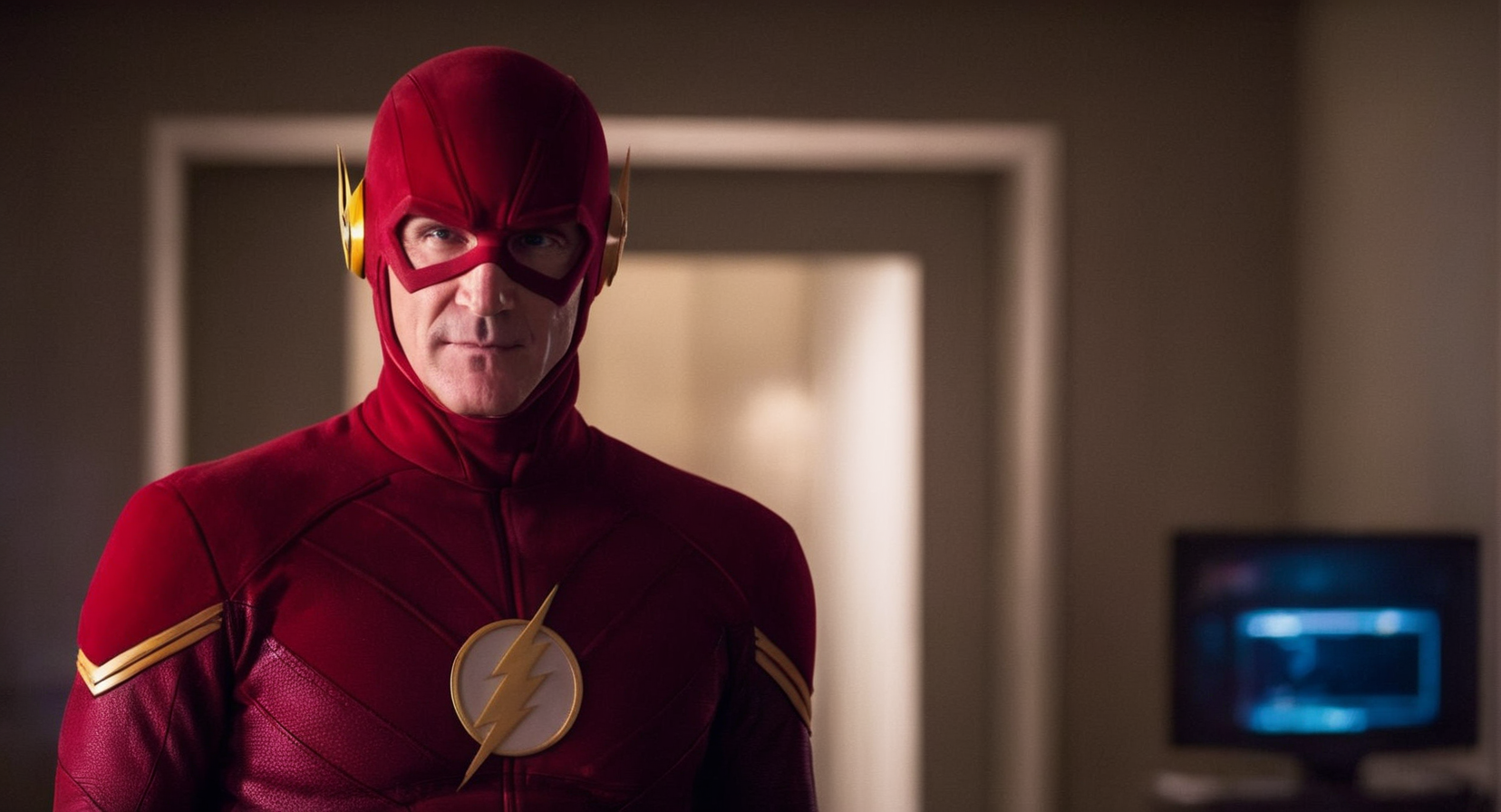 cinematic film still of Cinematic Film Footage
<lora:The Flash:1>
 <lora:Cinematic Film:1>
John Wesley Shipp The Flash a man in a flash costume standing in a room barry allen original flash suit, shallow depth of field, vignette, highly detailed, high budget, bokeh, cinemascope, moody, epic, gorgeous, film grain, grainy