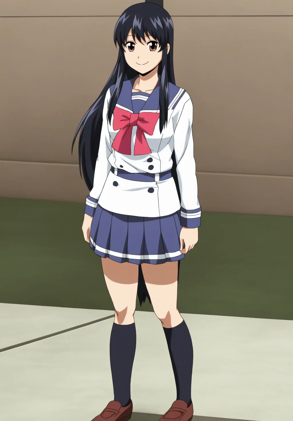 <lora:Yuri_Honjo:0.8>, Yuri_Honjo, 1girl, solo, standing, smile