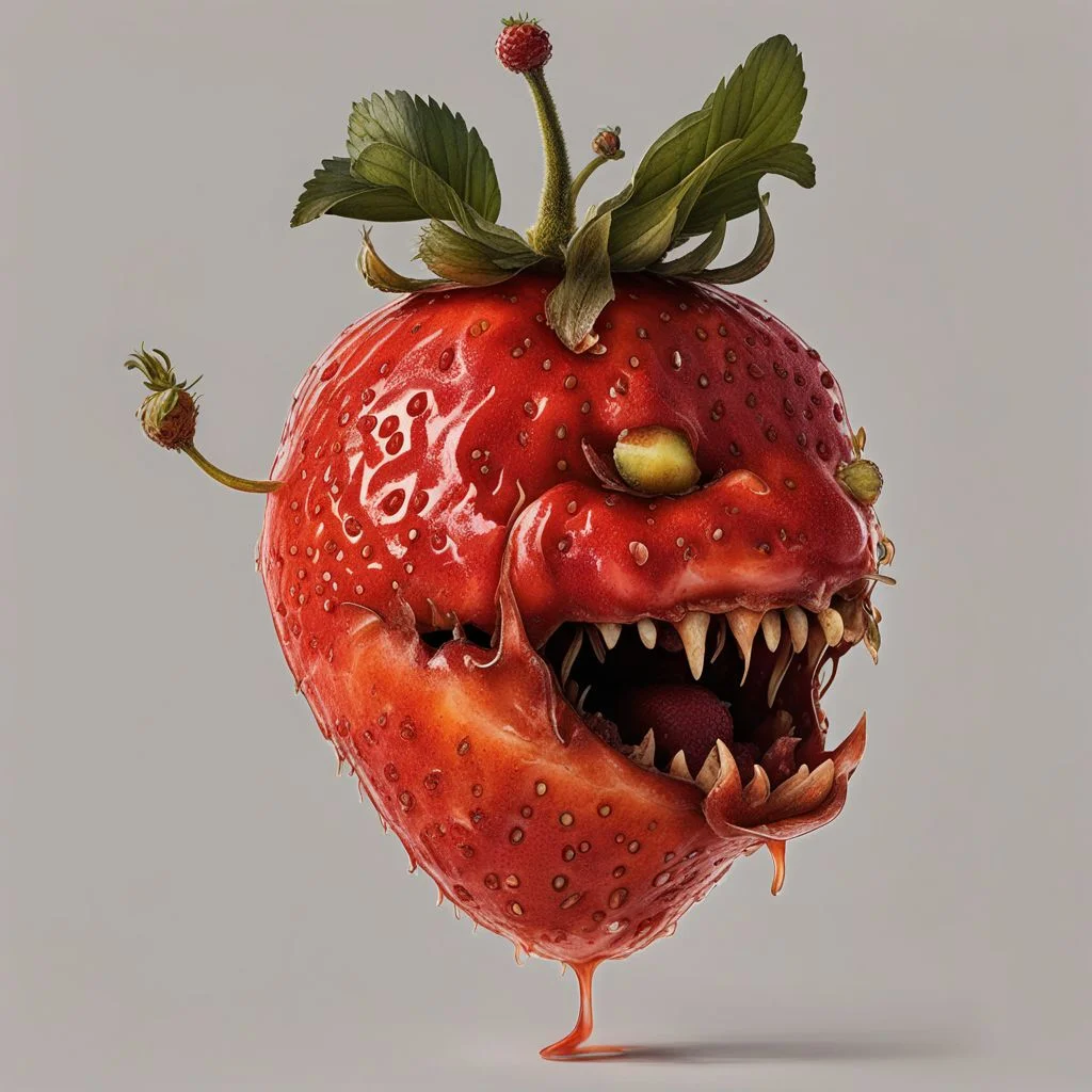 A Strawberry FaVGoneBad <lora:Fruits_and_Vegetables_gone_bad_-_SDXL_LoRA:1>