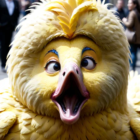Big Bird <lora:face_xl_v0_1:1.3>, solo, solo_focus