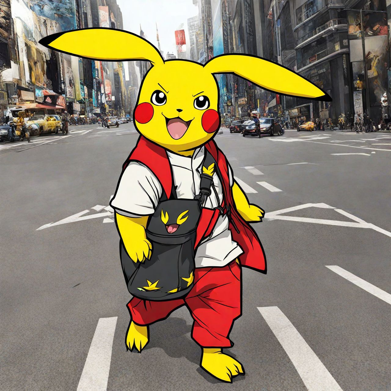 A handsome cute Pikachu WeirdOutfit style  <lora:sdxl-WeirdOutfit-Dreambooh:0.8>
