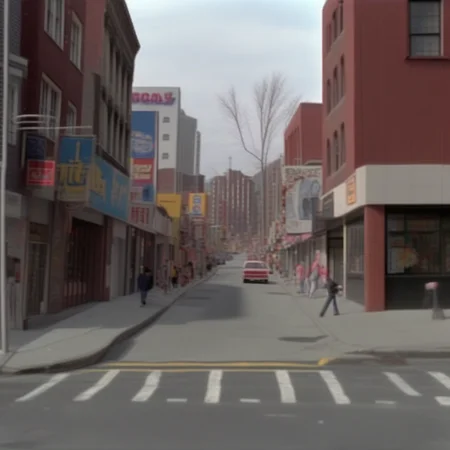 quicktake, a city street in the 1990s