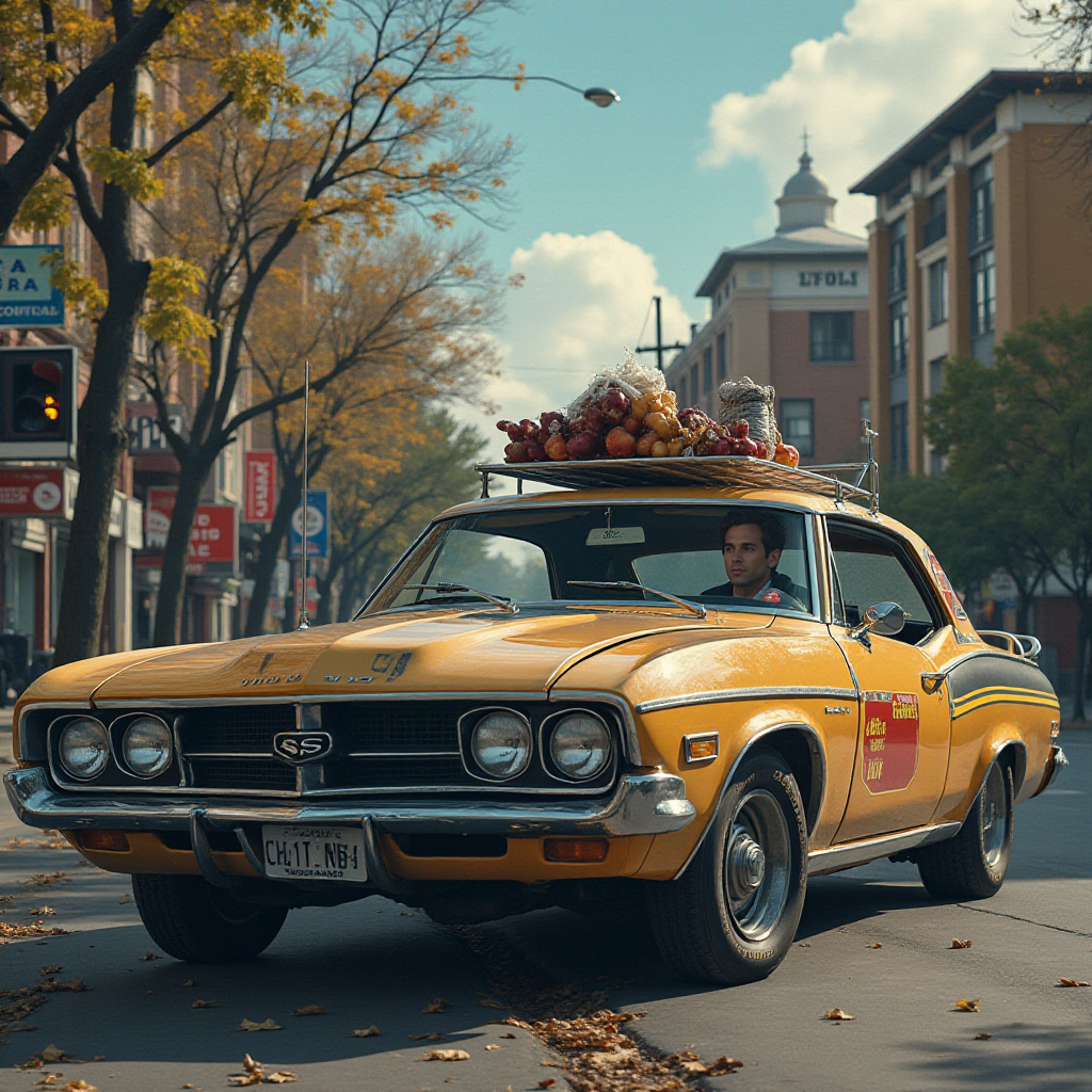 Taxi driver wants to eat some vegetables