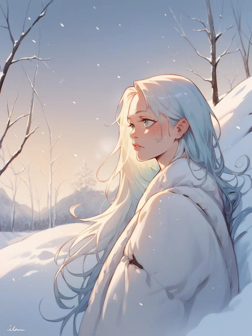 score_9, score_8_up, score_7_up, score_6_up, score_5_up, <lora:1llum1XLP:0.7> 1llum1, 1girl, long hair, curvy, portrait, snow,