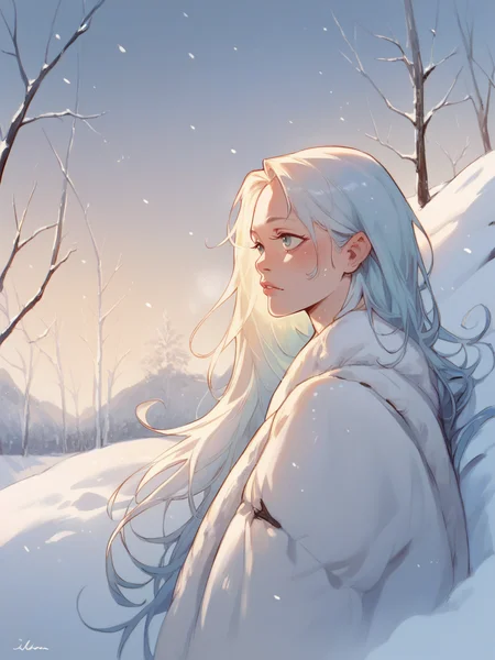 score_9, score_8_up, score_7_up, score_6_up, score_5_up, <lora:1llum1XLP:0.7> 1llum1, 1girl, long hair, curvy, portrait, snow,