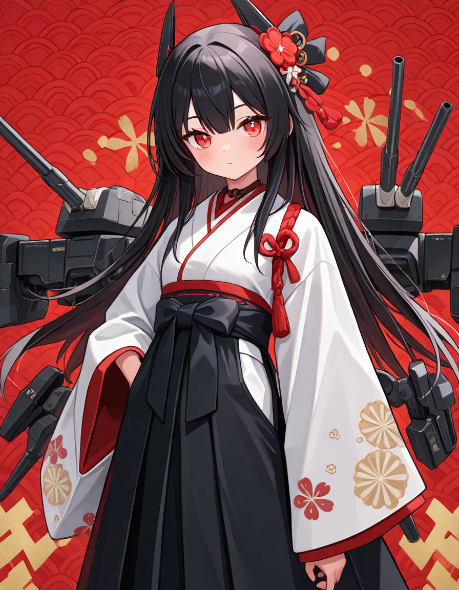 masterpiece, best quality, very aesthetic, absurdres, newest, general, 1girl, japanese clothes, mecha musume