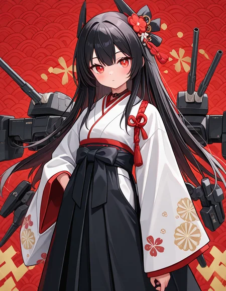masterpiece, best quality, very aesthetic, absurdres, newest, general, 1girl, japanese clothes, mecha musume