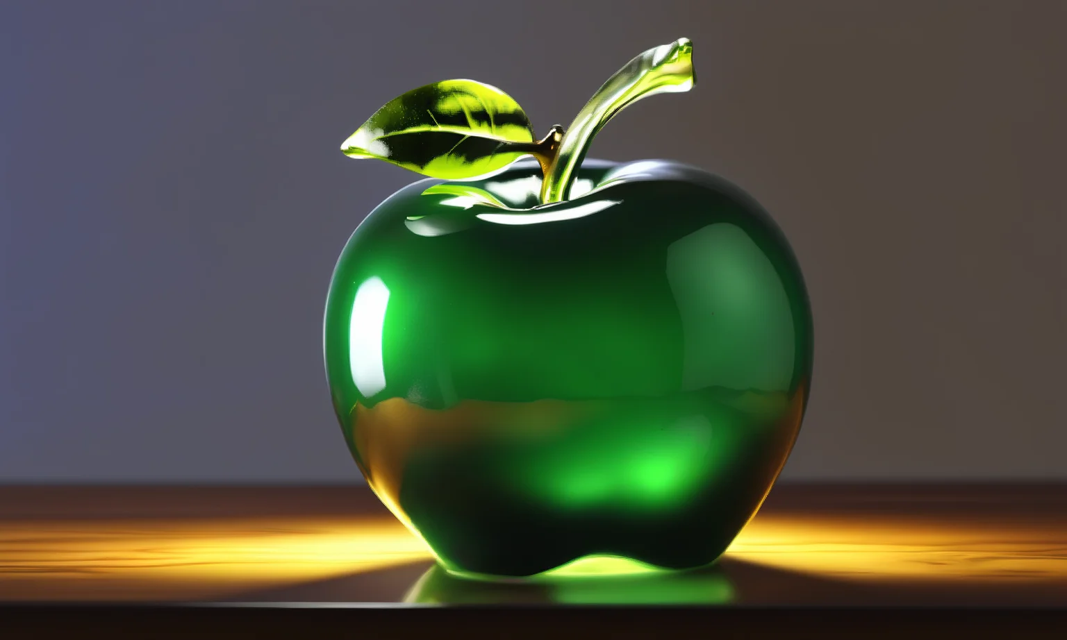 <lora:colouredglazecd_xl-000006:1>, a apple sculpture made of (glaze:1.3, glass, colouredglazecd_xl, transparent:1.3, see-through) on the wooden table, full body, colorful theme, indoors, 8K,HDR,UHD,masterpiece,best quality,highly detailed,emotional,harmonious,high budget,moody,epic,gorgeous,high resolution,perfect lighting,finely detail,extremely detailed,ultra detailed,realistic,photorealistic,huge filesize,photographic,real,wallpaper,moody lighting,volumetric lighting,reality ray tracing