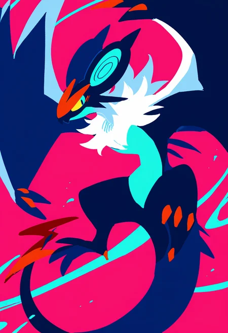(masterpiece, best quality:1.1), solo, (zerov:1), pokemon, noivern, <lora:N11_ZeroV_V9_250101:0.7>