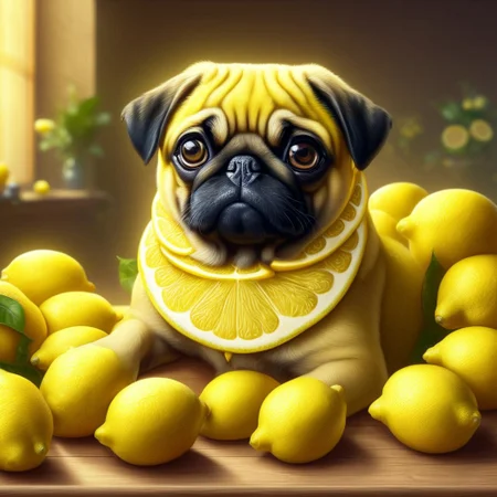 wl_lemons, (Masterpiece, Best Quality, 4k, Highres:1.2), a pug(puppy) made entirely from lemon, sitting on table, room
masterpiece, best quality, amazing quality, very aesthetic, dynamic angle, depth of field,<lora:sdxl\style\mar\When_Life_Gives_You_Lemons-000005.safetensors:1.0:1.0>