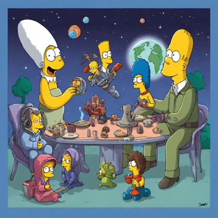 The exotic life of aliens from other space, simpstyle <lora:SDXL-simpstyle-Lora:1>, Very detailed, clean, high quality, sharp image
