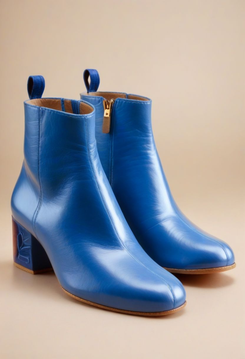 score_9, score_8_up, score_8_up, zPDXL2,
(no humans), (still life), 
(blue booties), (ankle booties:1.5)