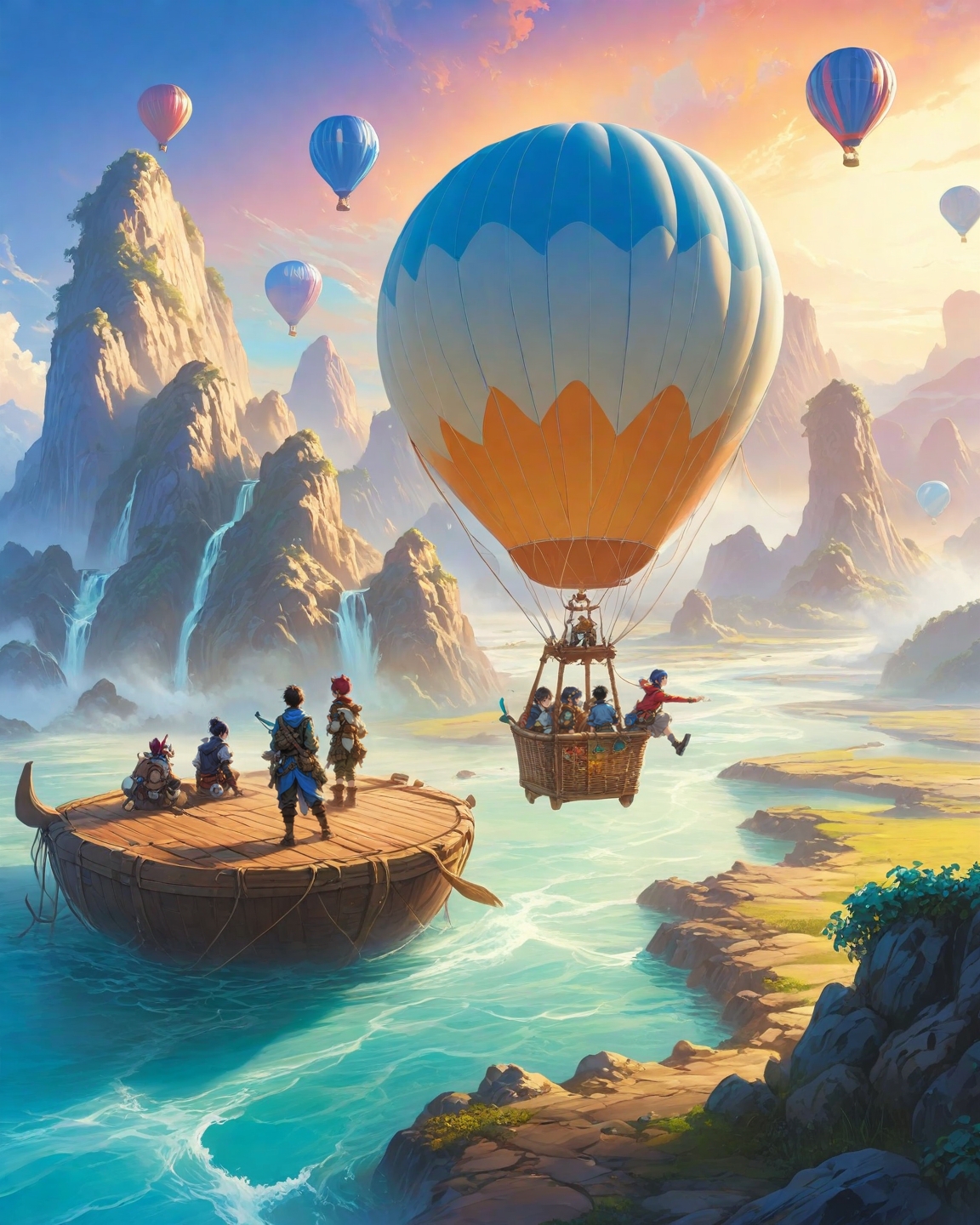 ethereal fantasy concept art of  anime artwork moonlit smuggling operations using hot air balloon transfers to move quarantine island survivors past tidal bore detector nets, Art painting by Boris Vallejo and Banksy , ,
<lora:Wild_Anime_2025:0.3>,
<lora:extremely_detailed:0.7> extremely detailed ,
<lora:add-detail-xl:0.7>,
<lora:ppw_v7_animv4_1_r2:0.15>,
<lora:Vivid Midjourney mimic - XL SDXL v2.0:0.5> . anime style, key visual, vibrant, studio anime,  highly detailed . magnificent, celestial, ethereal, painterly, epic, majestic, magical, fantasy art, cover art, dreamy