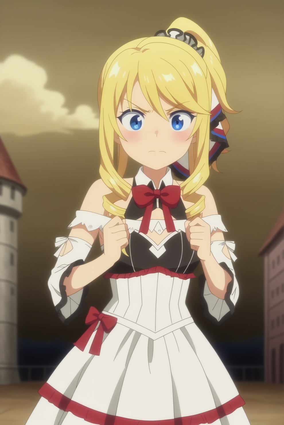 Miledi Reisen, anime screencap <lora:Arifureta_Shokugyou_de_Sekai_Saikyou-Miledi_Reisen-PDXL:0.8>