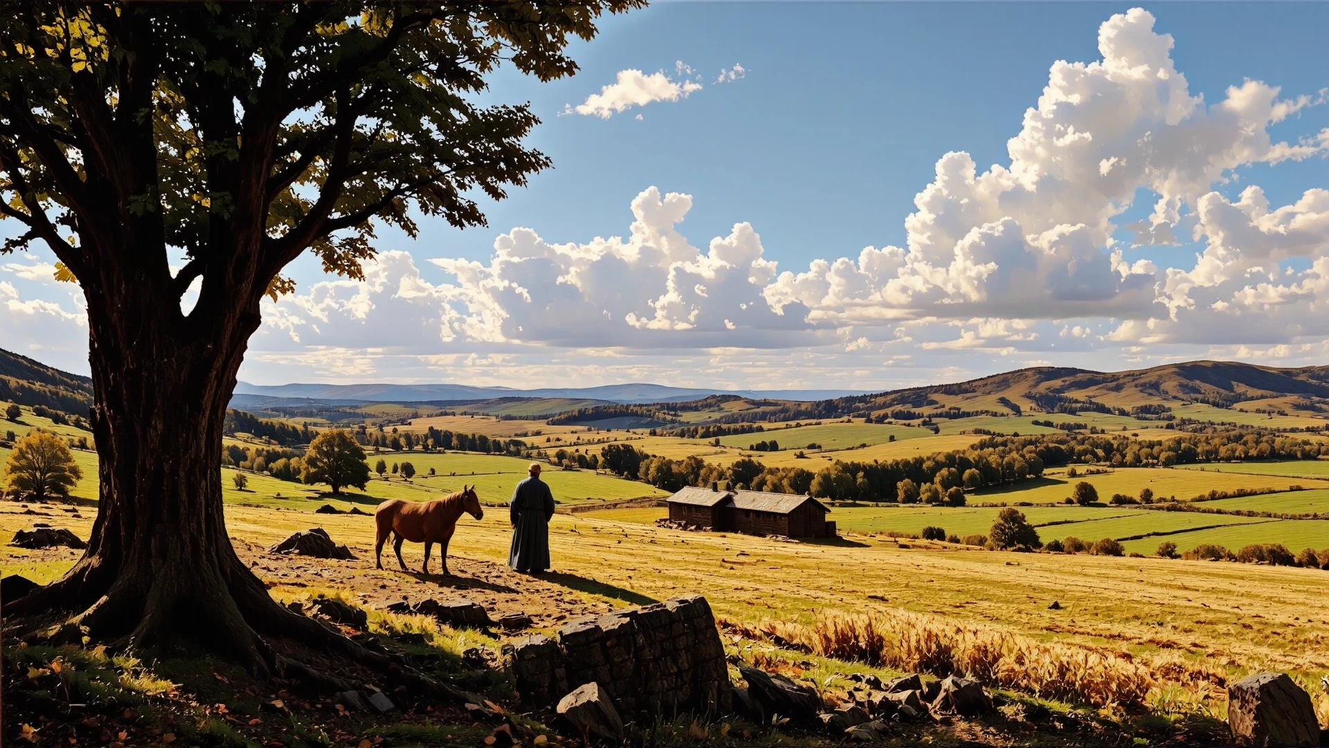 beautiful landscape, medieval shepherdess , multilayer paint splash style,  <lora:Hand v2:1> <lora:Anti-Blur:1> <lora:Insane Detail Slider:0.5>   <lora:Flux.1_Turbo_Detailer:0.6>   <lora:flux-photo-transparent_Alpha_1.0:0.8> <lora:flux.1_lora_flyway_Epic-detail_v2:1>   <lora:Painterly01b_CE_FLUX_AIT:0.8> pntrlyCE_style