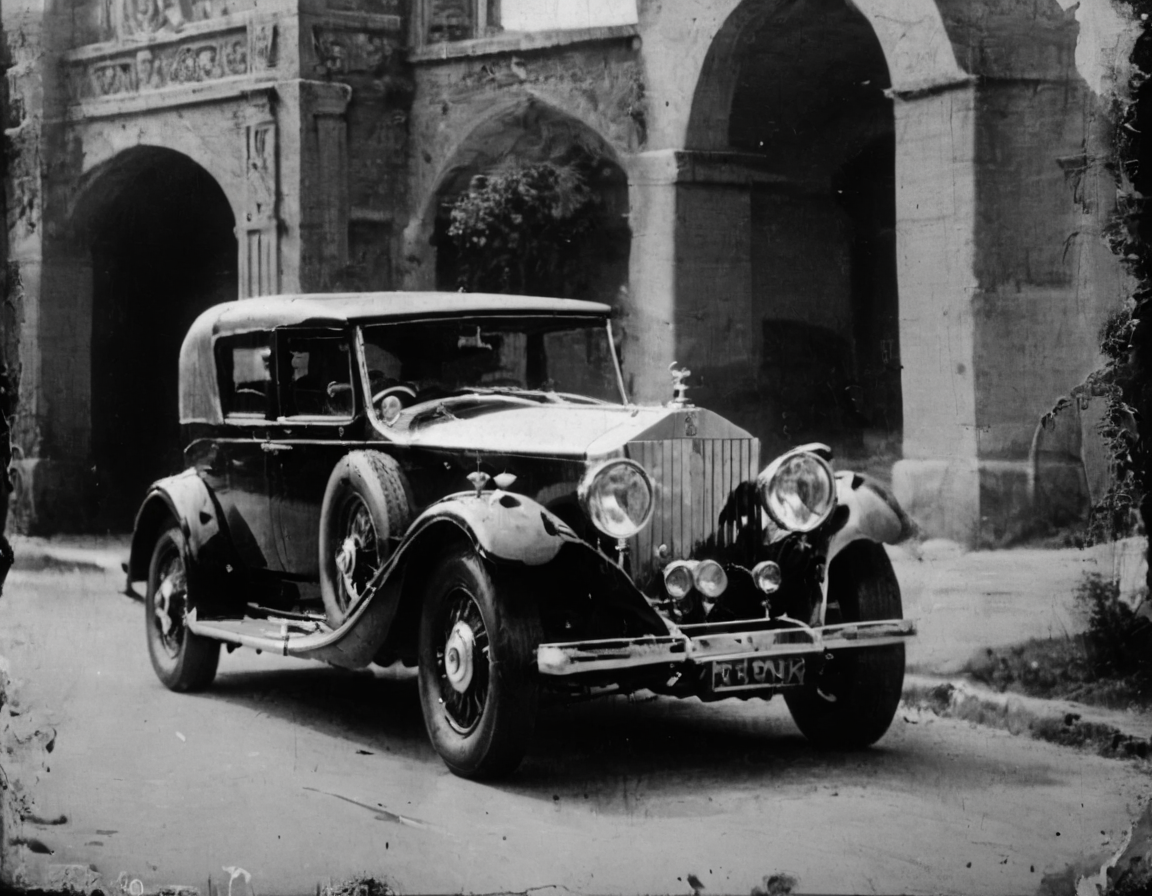 <lora:fdec:1>fdec rolls royce phantom
photograph from 1920s