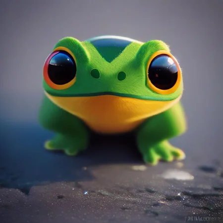 score_9, score_8_up, score_7_up, pikaole no humans animal focus, (frog:1.05), fur, full body solo blurry background, cute rating_safe source_furry, (dynamic pose:0.5), pikaole, source_photorealistic