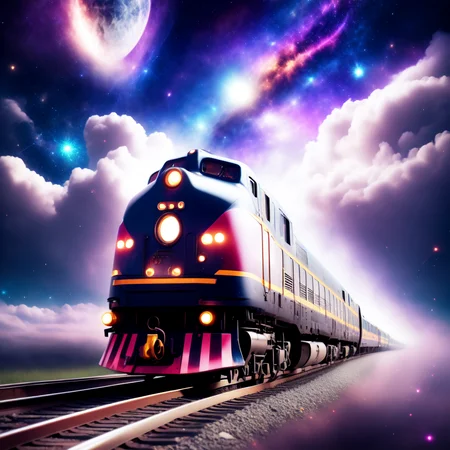 (CosmicTrain style:1) <lora:djzCosmicTrainV21:0.8>
