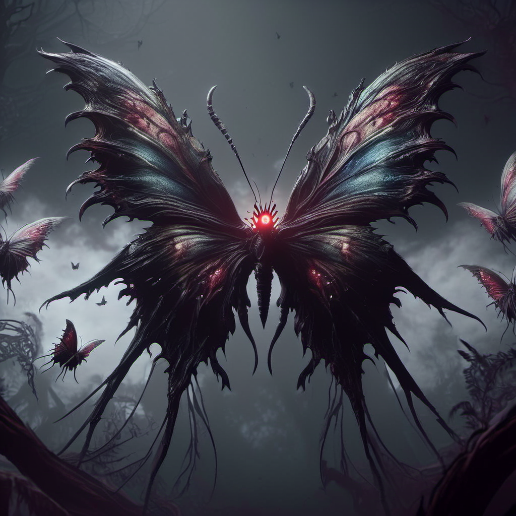 <lora:[XL]Bloodborne:1>Bloodborne butterfly