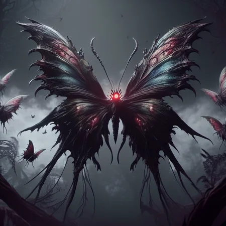 <lora:[XL]Bloodborne:1>Bloodborne butterfly