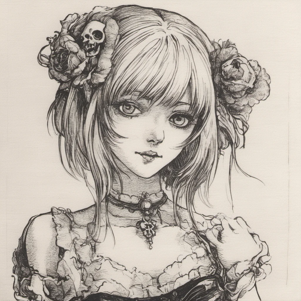 dansemacabre, portrait of anime girl <lora:dansemacabre-000007:1>